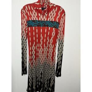 Custo Barcelona dress Size 4 Cowl Neck Vintage Y2K Viscose